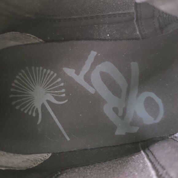 OTBT Ankle Boots Womens 10 M Dodge Black Suede Leather Gore Pull On Wedge Shoe - Picture 11 of 11